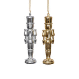 Silver & Gold Hartwin Metallic Nutcracker Holiday Hanging Ornaments, Set of 6 by The Favorites