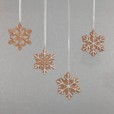 Assorted Cookie Christmas Ornaments, 8 Hanging Pieces (2 Sets of 4)