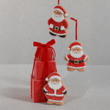 Assorted Cookie Christmas Ornaments, 6 Hanging Pieces (2 Sets of 3)