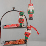 Assorted Cookie Christmas Ornaments, 6 Hanging Pieces (2 Sets of 3)