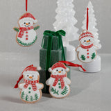 Assorted Cookie Christmas Ornaments, 8 Hanging Pieces (2 Sets of 4)