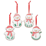 Assorted Cookie Christmas Ornaments, 8 Hanging Pieces (2 Sets of 4) by The Favorites