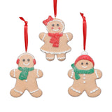 Assorted Cookie Christmas Ornaments, 6 Hanging Pieces (2 Sets of 3) by The Favorites