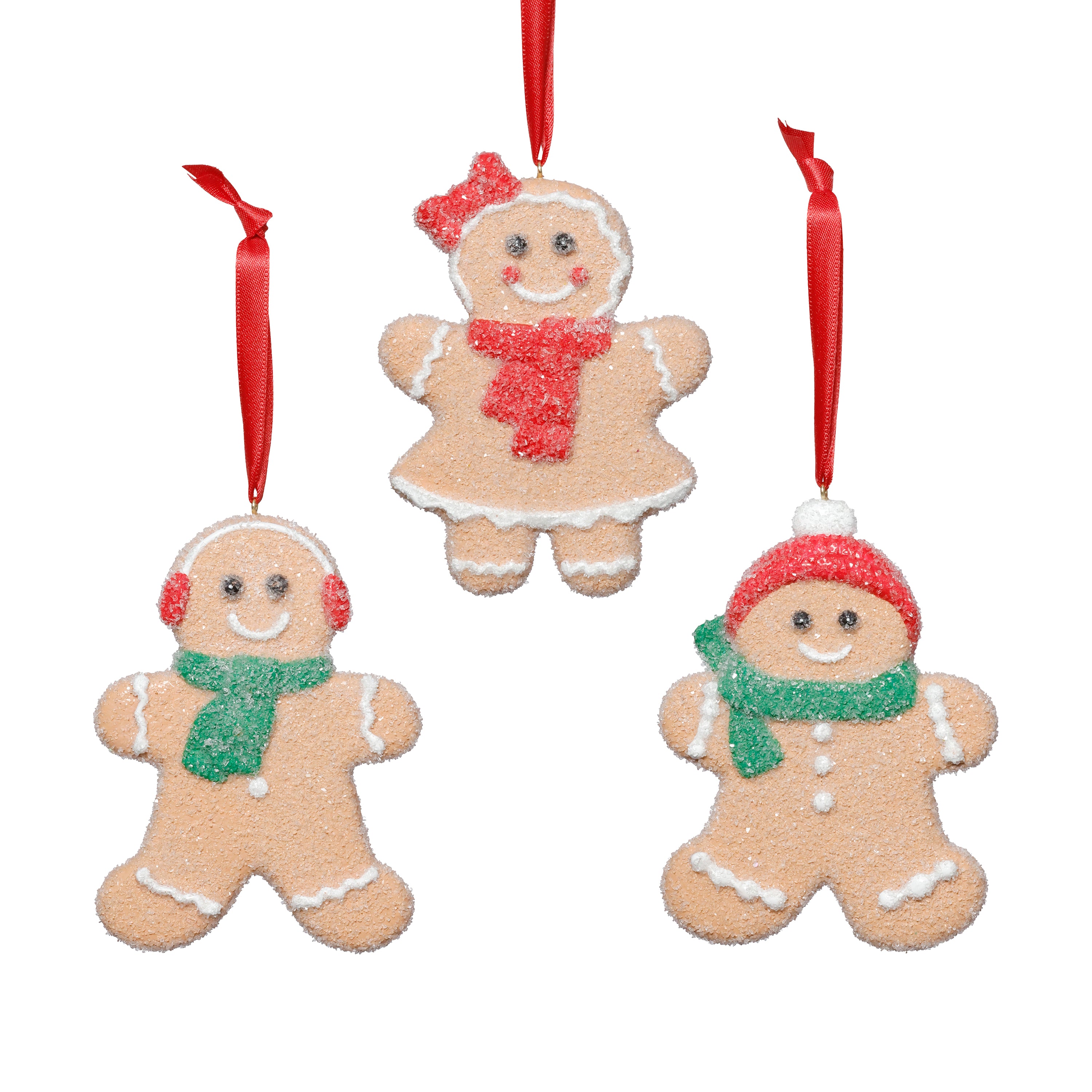 Assorted Cookie Christmas Ornaments, 6 Hanging Pieces (2 Sets of 3) by The Favorites
