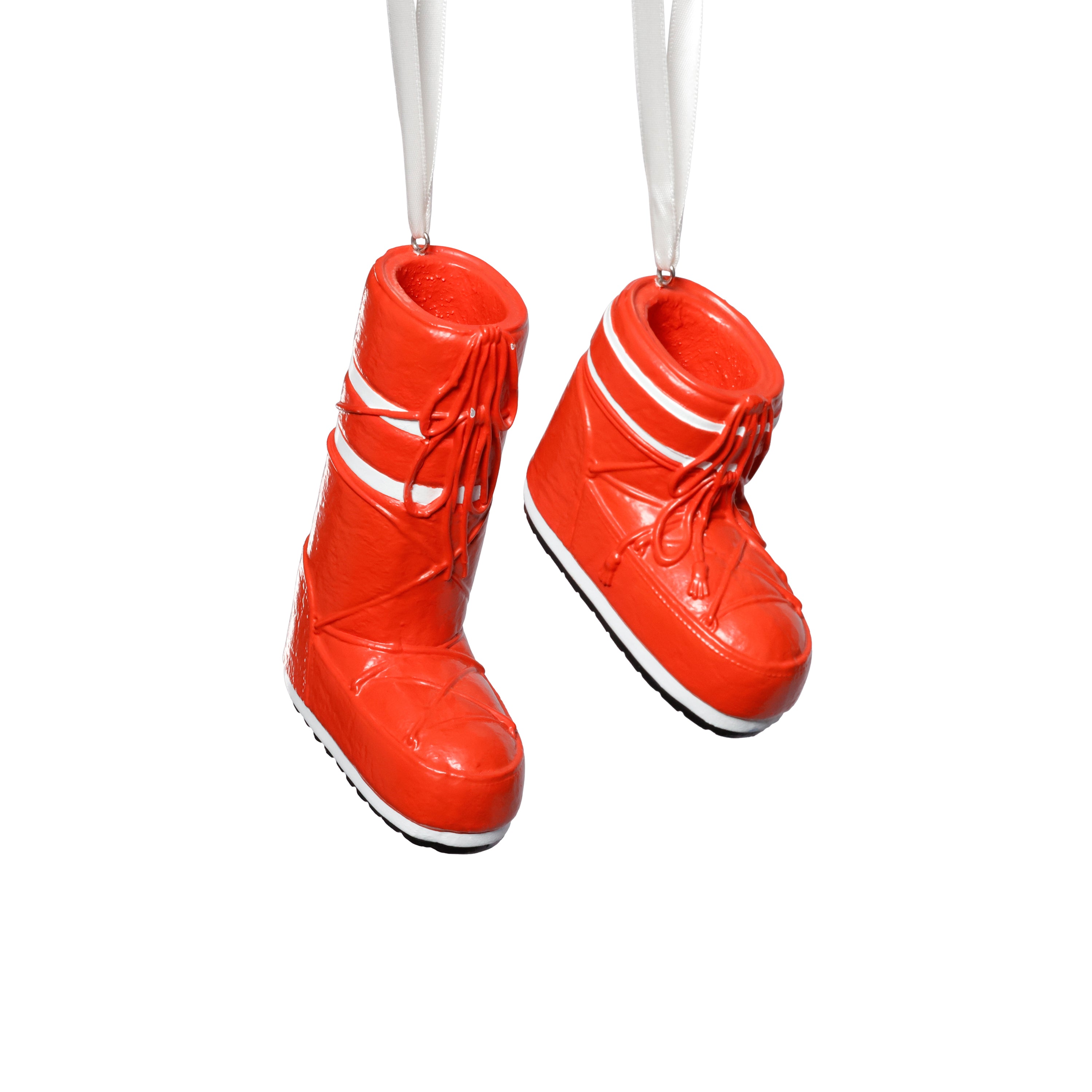Après Ski Boot Holiday Ornaments, 6 Hanging Pieces (3 Sets of 2 Assorted Sizes) by The Favorites