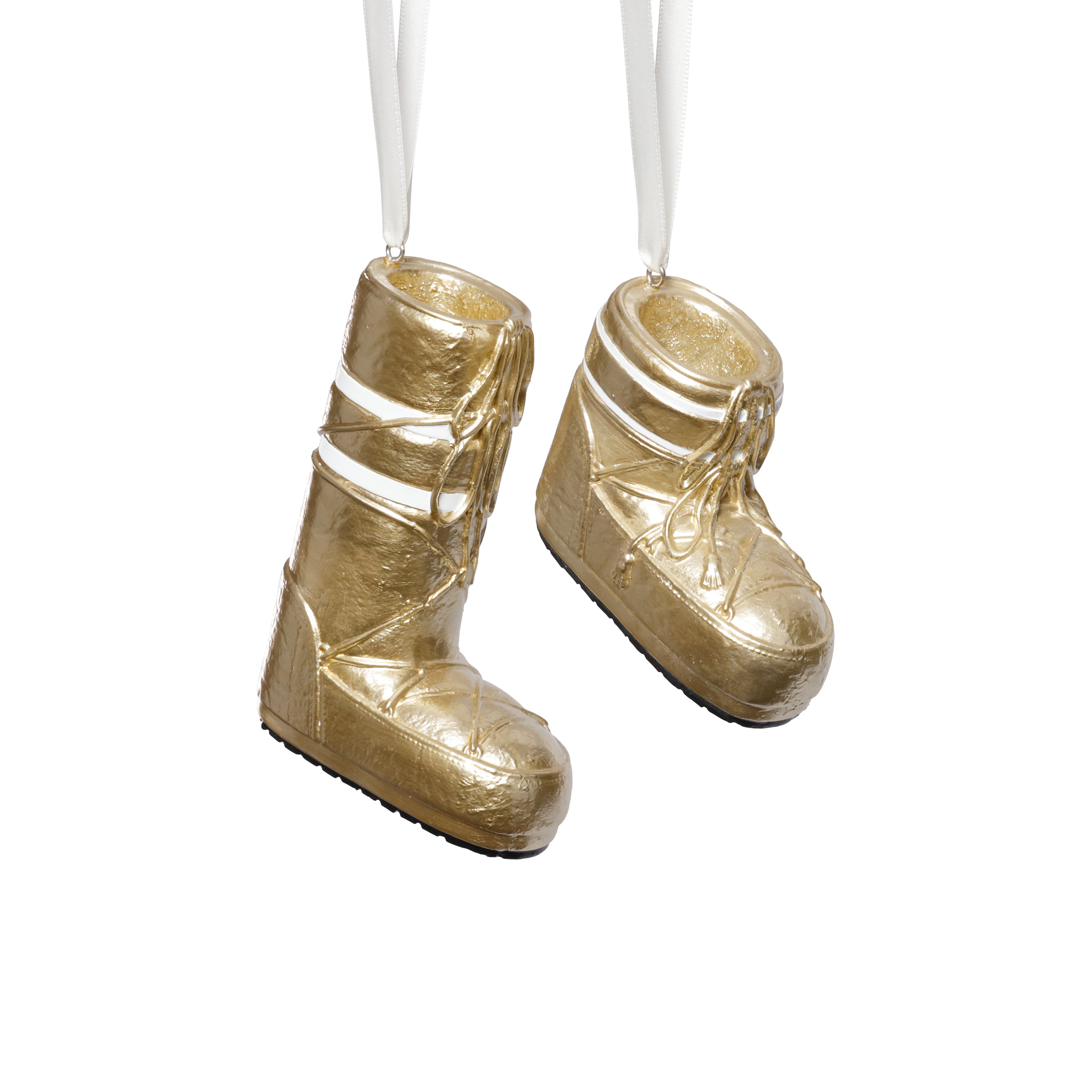 Après Ski Boot Holiday Ornaments, 6 Hanging Pieces (3 Sets of 2 Assorted Sizes) by The Favorites