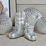 Après Ski Boot Holiday Ornaments, 6 Hanging Pieces (3 Sets of 2 Assorted Sizes)