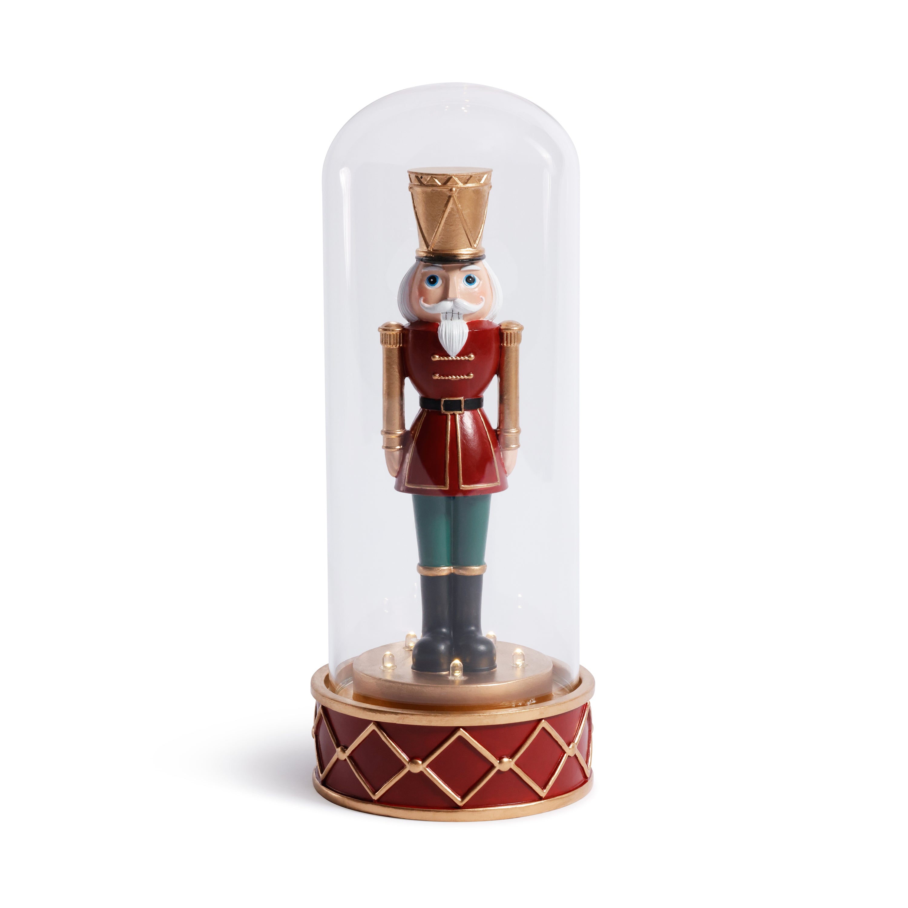 LED Soldier in Glass Cloche Christmas Tabletop Ornament by The Favorites