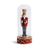 LED Soldier in Glass Cloche Christmas Tabletop Ornament