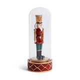 LED Soldier in Glass Cloche Christmas Tabletop Ornament