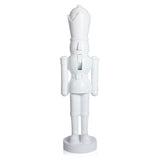 Hartwin Minimalist White Resin Nutcracker Figurine, 40" Tall by The Favorites