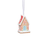 Gingerbread House Christmas Ornaments, 6 Hanging Pieces (3 Sets of 2 Assorted)