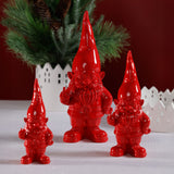 Whimsical Fun Gesture Gnome Holiday Tabletop Figurines, Set of 2