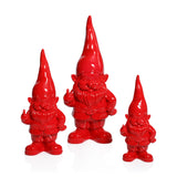Whimsical Fun Gesture Gnome Holiday Tabletop Figurines, Set of 2