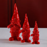 Whimsical Fun Gesture Gnome Holiday Tabletop Figurines, Set of 2