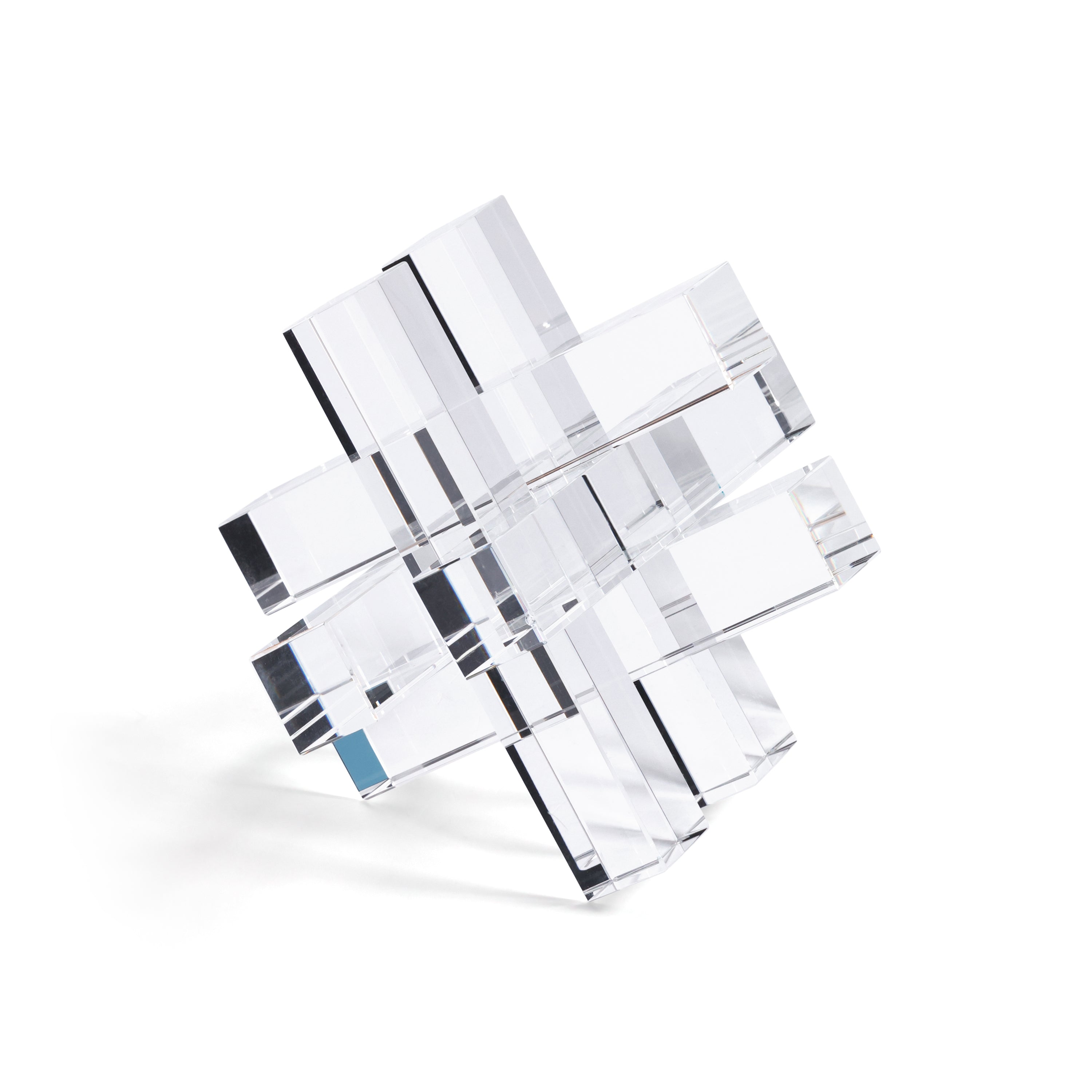 Crystal Glass Interlocking Bookend by The Favorites