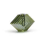 Crystal Glass Vase with Stacked Concentric Diamond Motif by The Favorites