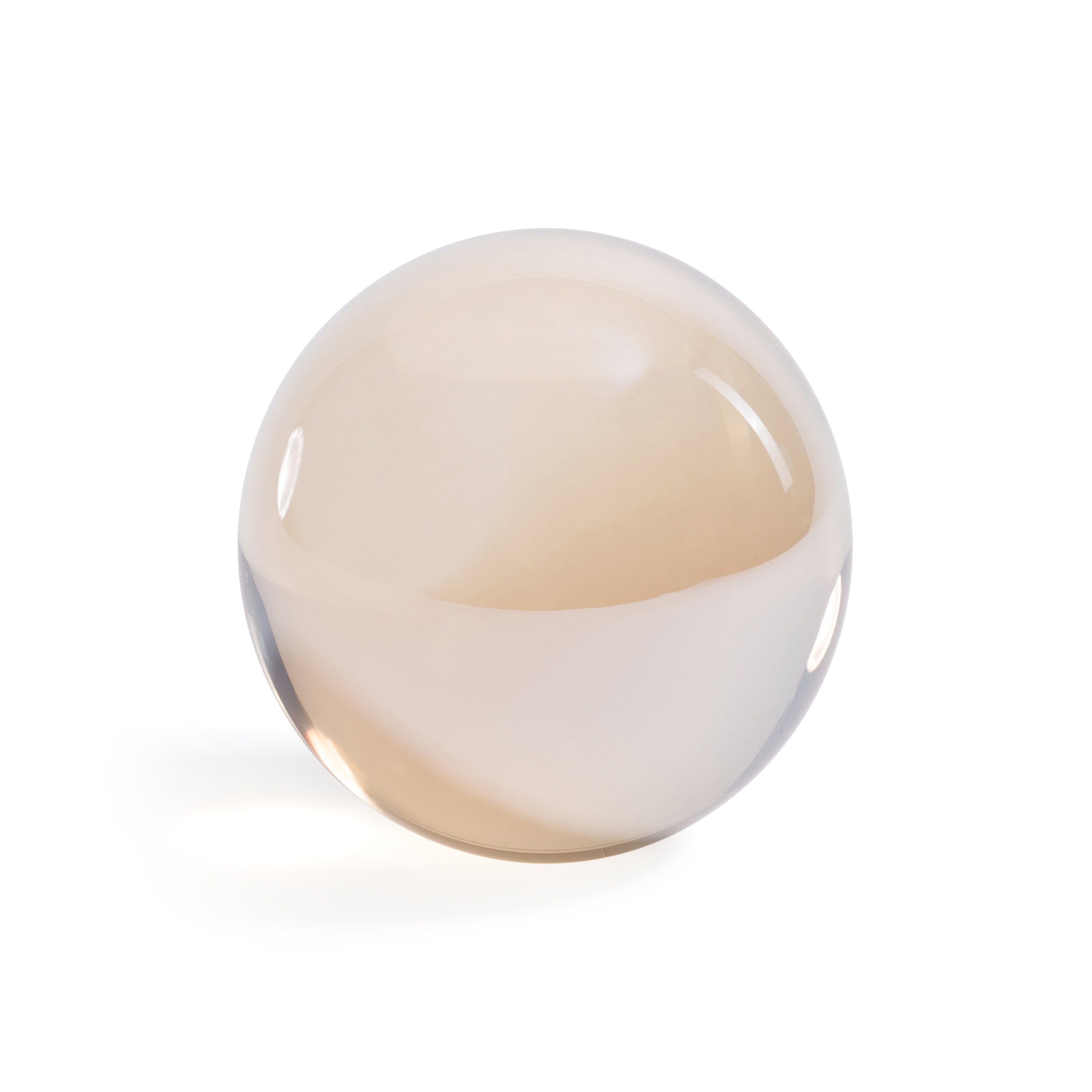 Decorative Crystal Glass Ball, 4.5" Diameter by The Favorites