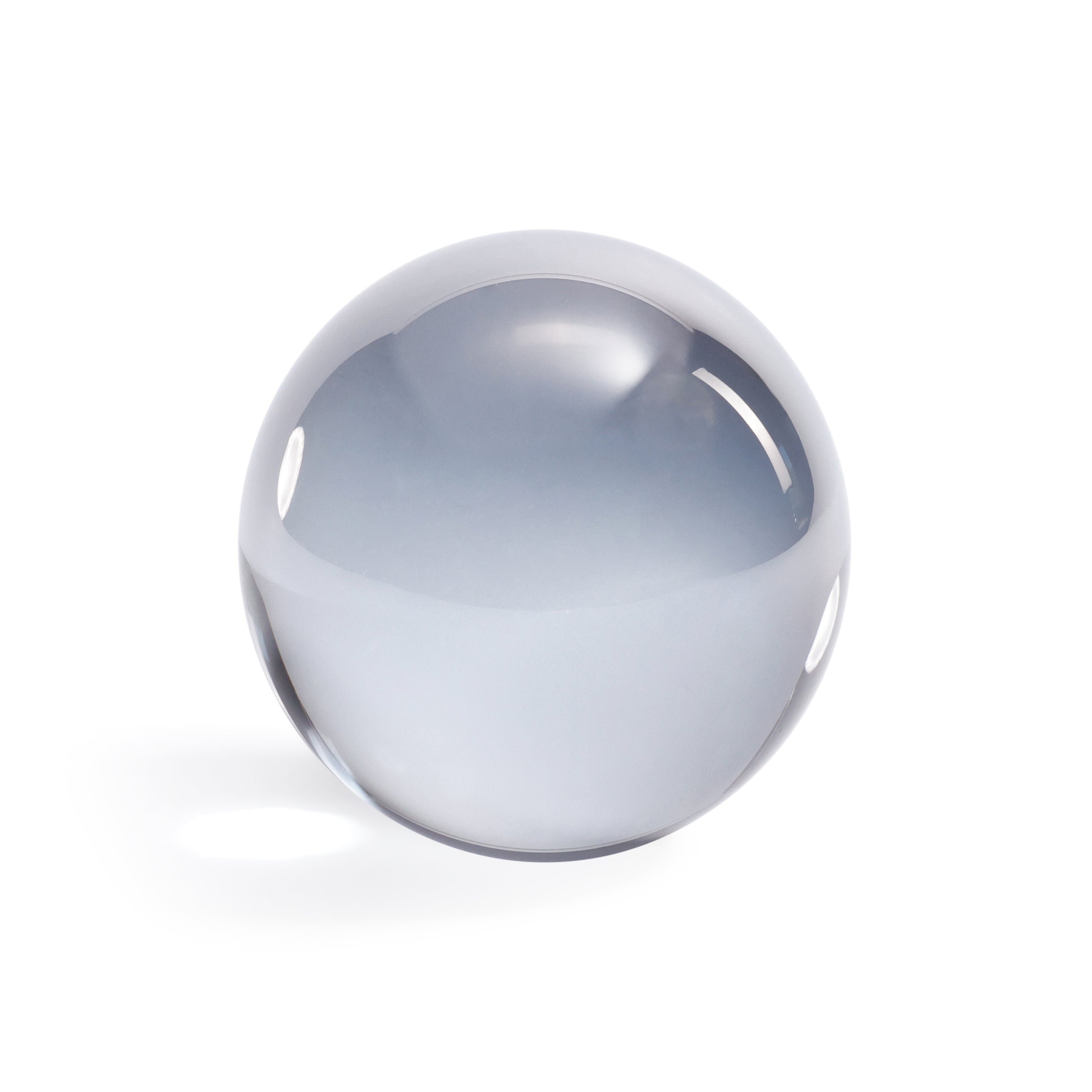 Decorative Crystal Glass Ball, 4.5" Diameter by The Favorites