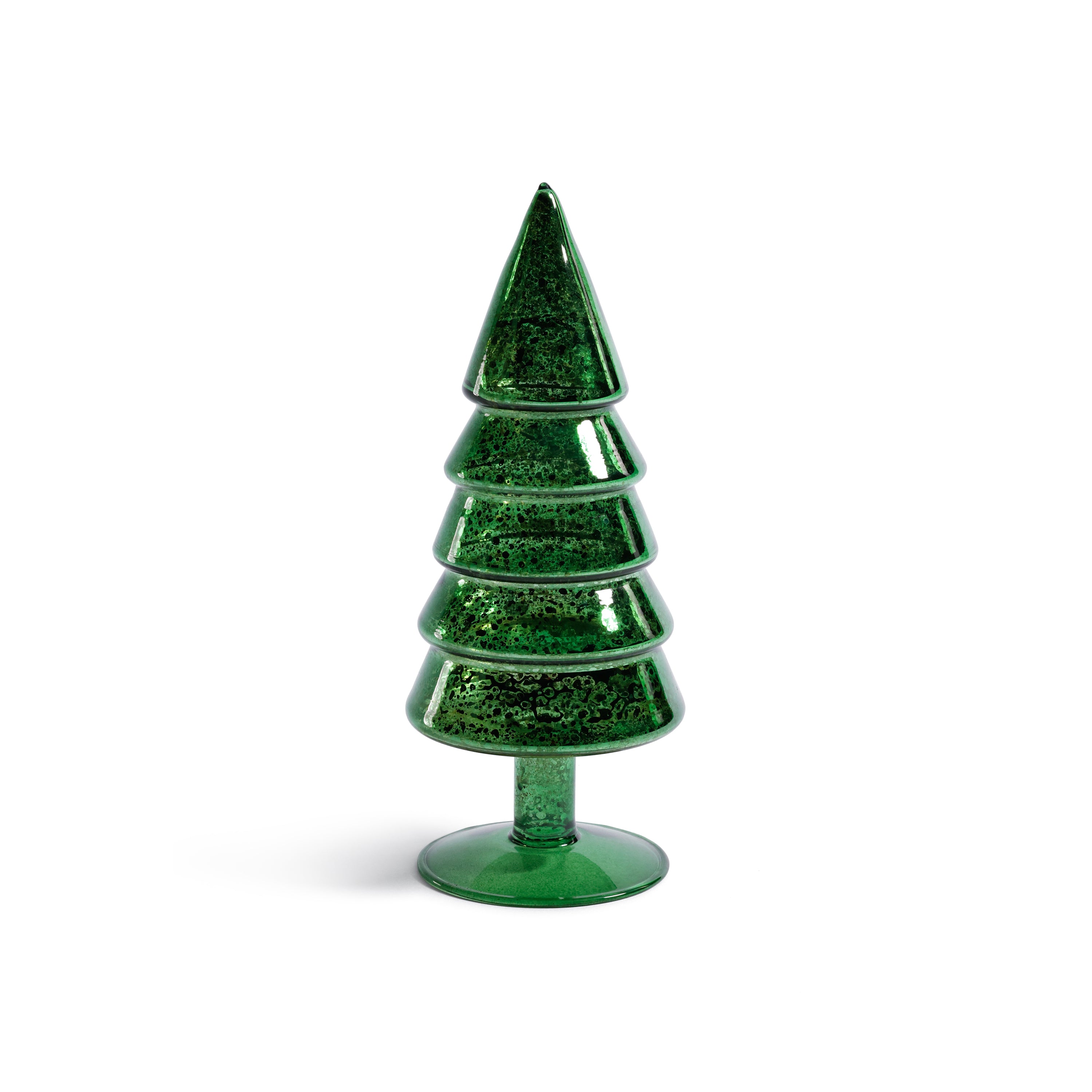 Mercury Glass Christmas Tabletop Trees, Set of 4, 9" Tall by The Favorites