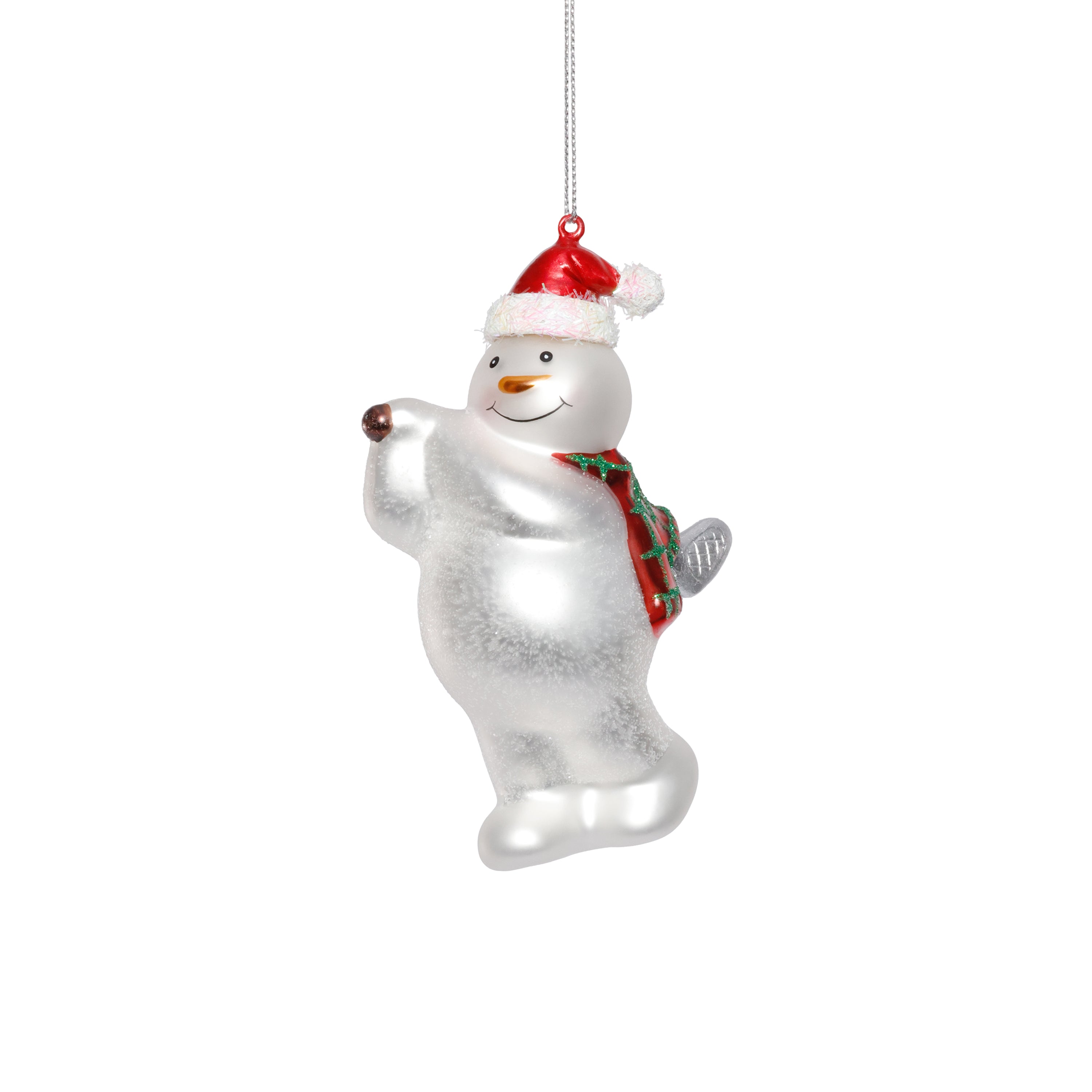 Glass Snowman Playing Golf Christmas Ornaments, Set of 6 by The Favorites