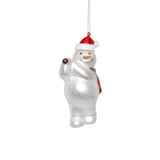 Glass Snowman Playing Golf Christmas Ornaments, Set of 6