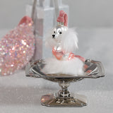 Glass Standard Poodle Christmas Hanging Ornaments, Set of 12