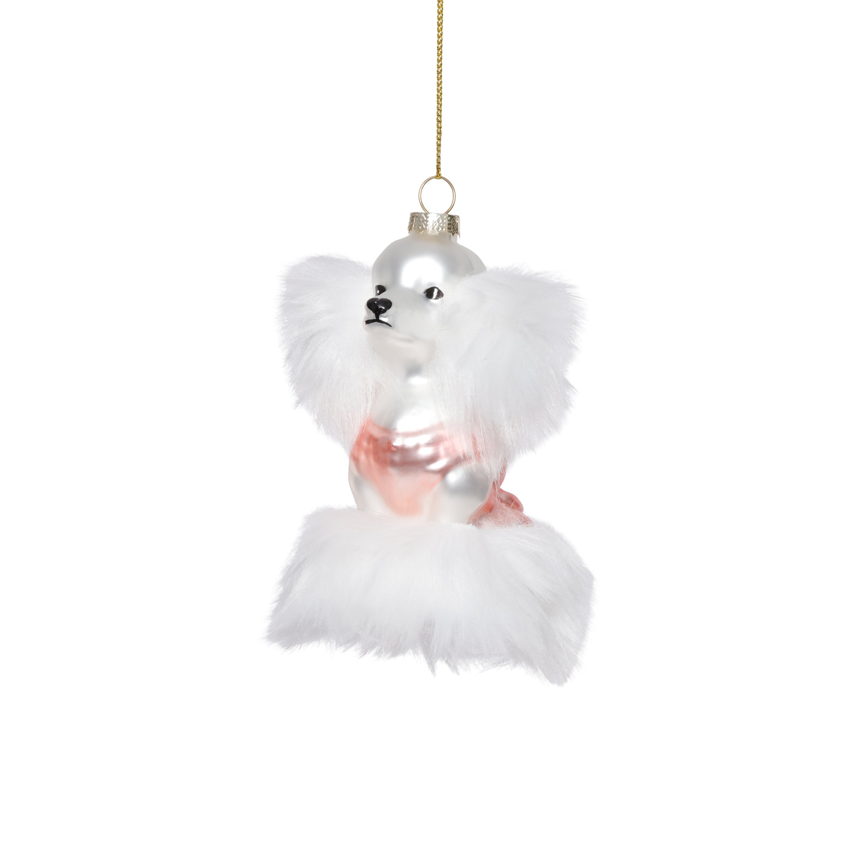 Glass Standard Poodle Christmas Hanging Ornaments, Set of 12 by The Favorites