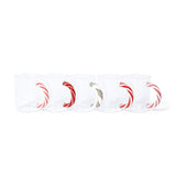 Holiday Glass Mugs, Set of 5 Assorted Styles by The Favorites