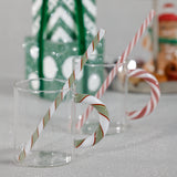 Reusable Holiday Glass Straws, Set of 5 Assorted Styles