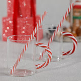 Reusable Holiday Glass Straws, Set of 5 Assorted Styles