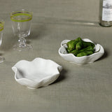 Alfresco Round Wavy Ceramic Condiment Bowls (Set of 4)