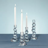 PRE-ORDER Ice Stone Glass Taper Holder, 7.5"