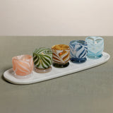 Venezia Colored Tealight Holder - Aqua Blue