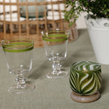 Venezia Colored Tealight Holder - Garden Green