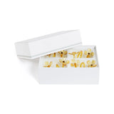 PRE-ORDER Botanica Set of 4 Glass Flower Napkin Rings in Amber