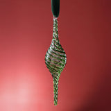 Green Glass Finial Ornament
