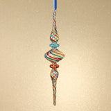 Multicolor Glass Finial Ornament