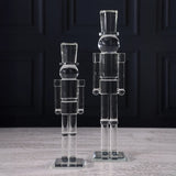 Glass Décor Nutcracker - 12 in