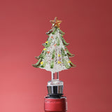 Glass Tree Bottle Stopper in Gift Box - 3 Assorted Designs - Set of 6