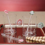 Swirl Spoons - Set of 4 - Red & White