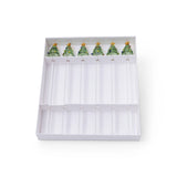 Tree Glass Stirrers - Set of 6 - Green