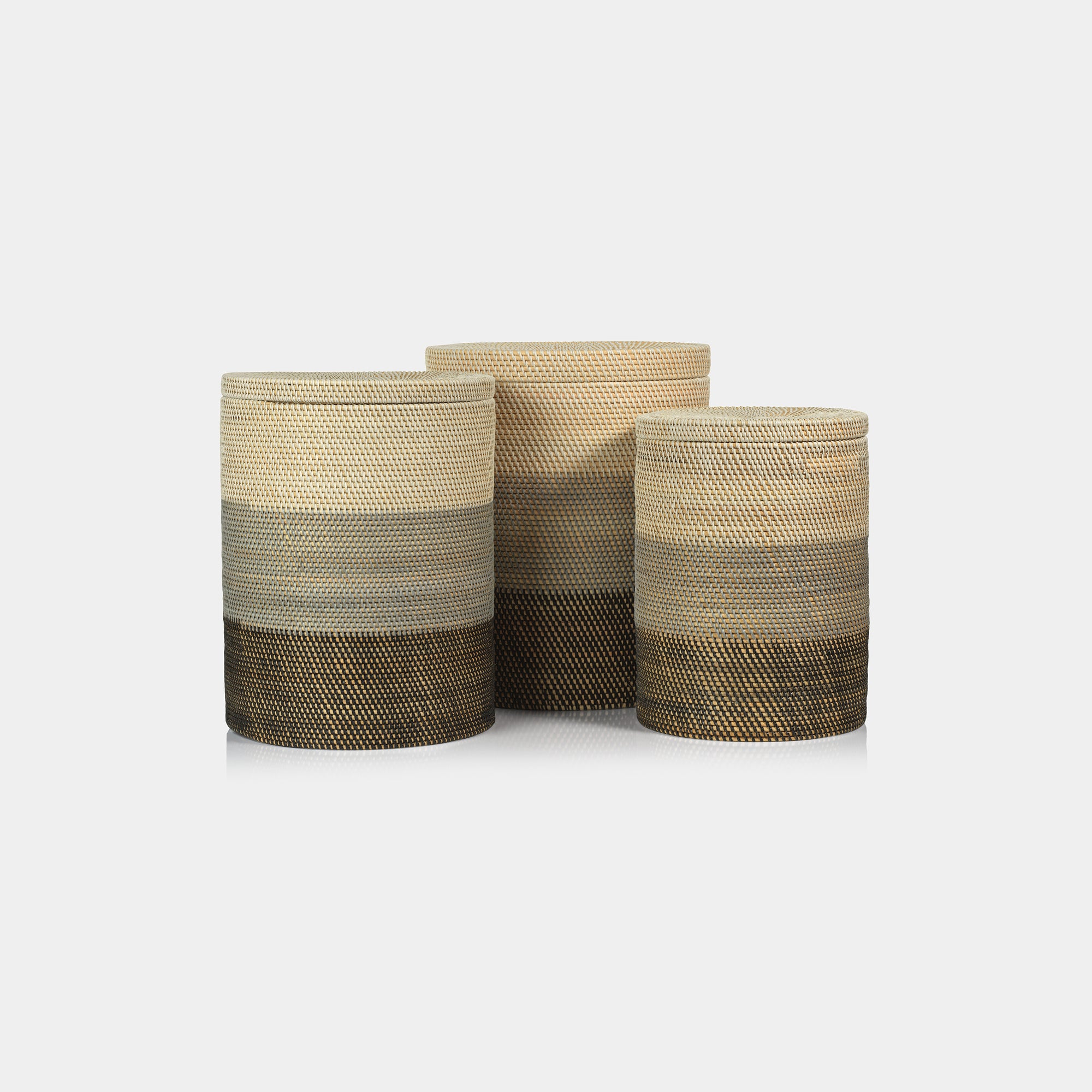 Image of Catalina Rattan Lidded Baskets