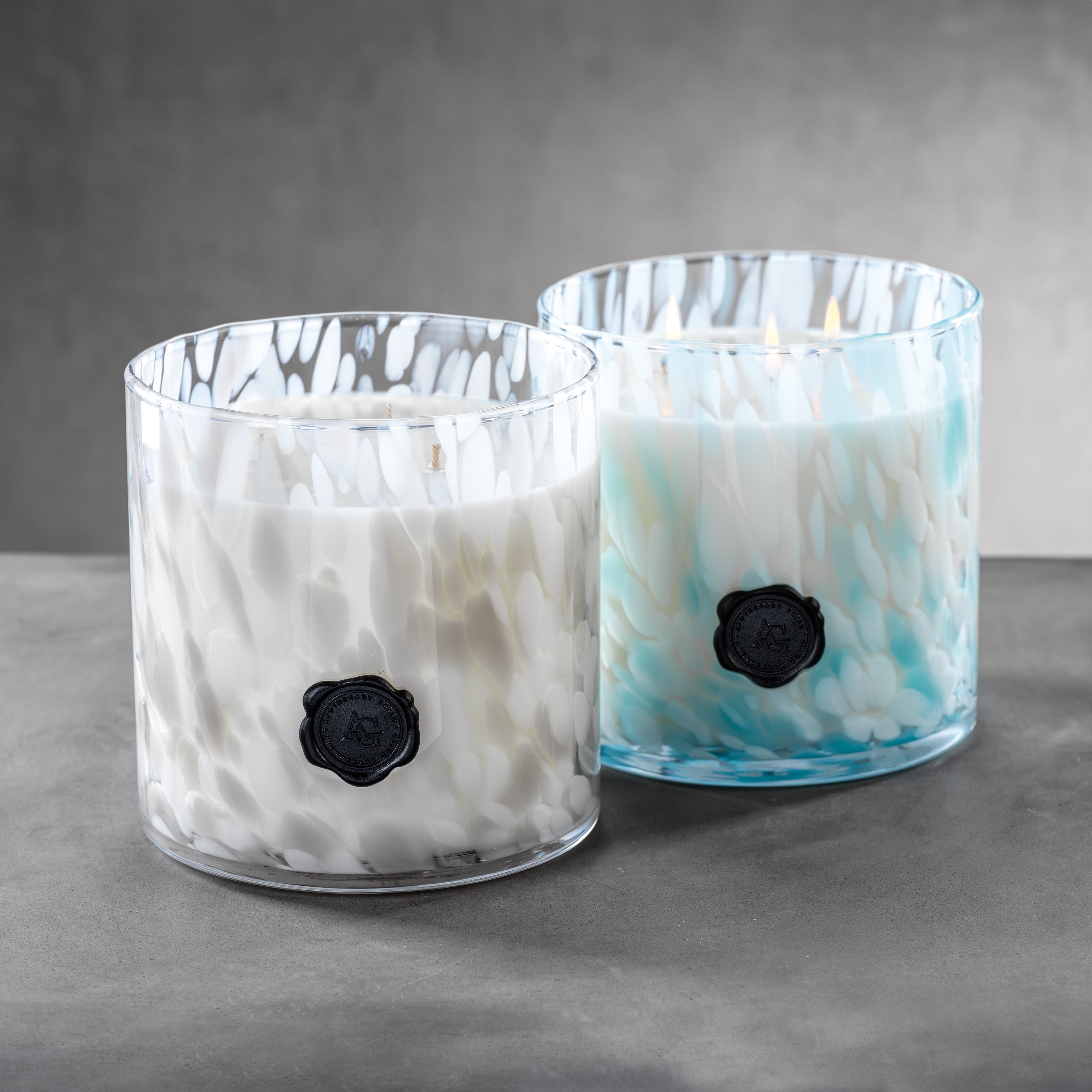 Image of Apothecary Guild Opal Glass Three-Wick Candle, Gardenia