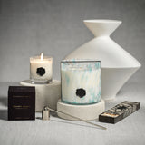 Image of Apothecary Guild Opal Glass Three-Wick Candle, Sunset Beach