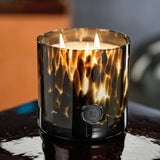Apothecary Guild Opal Glass Three-Wick Candle, Cedar Leaf & Hinoki Cypress
