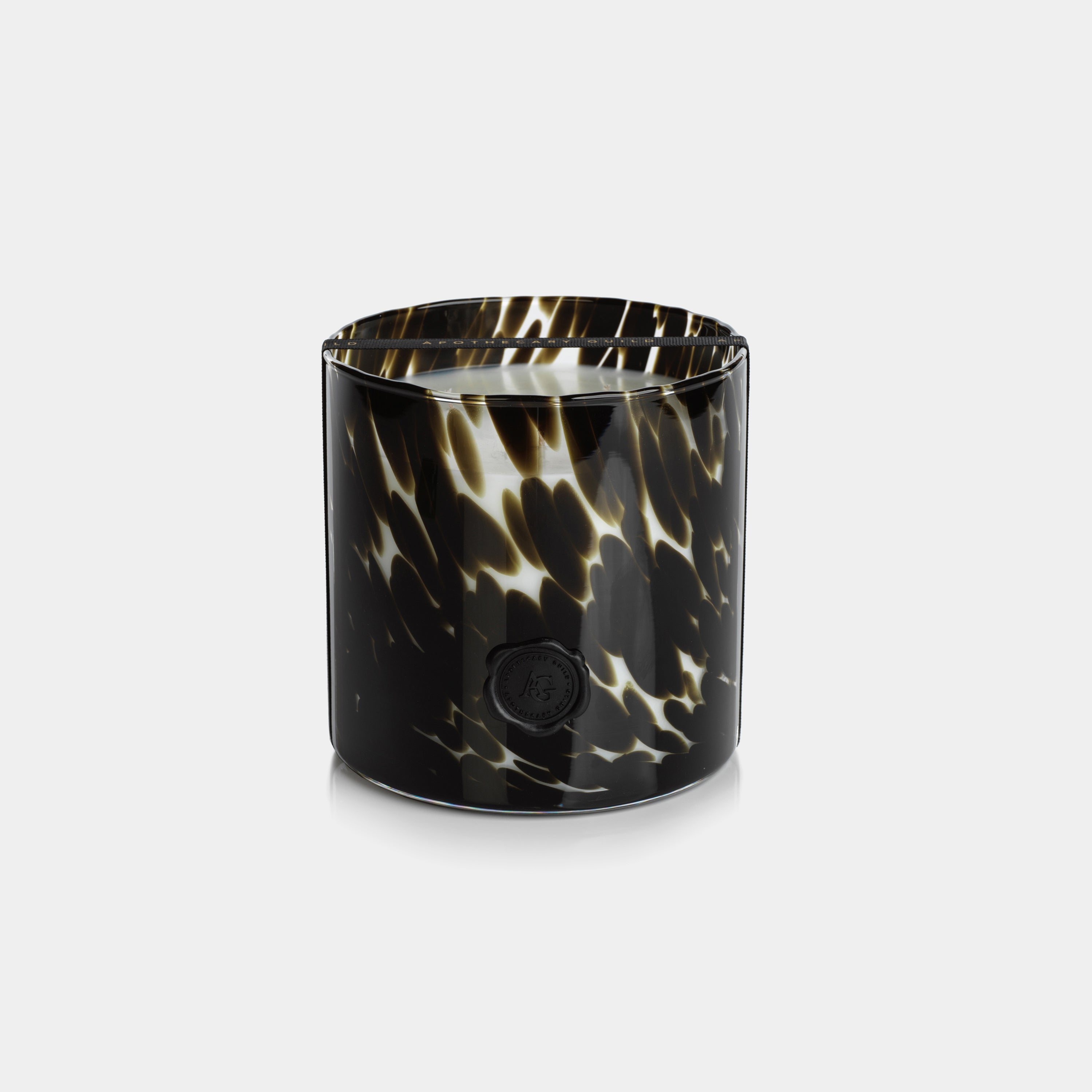 Image of Apothecary Guild Opal Glass Three-Wick Candle, Black Fig Vetiver