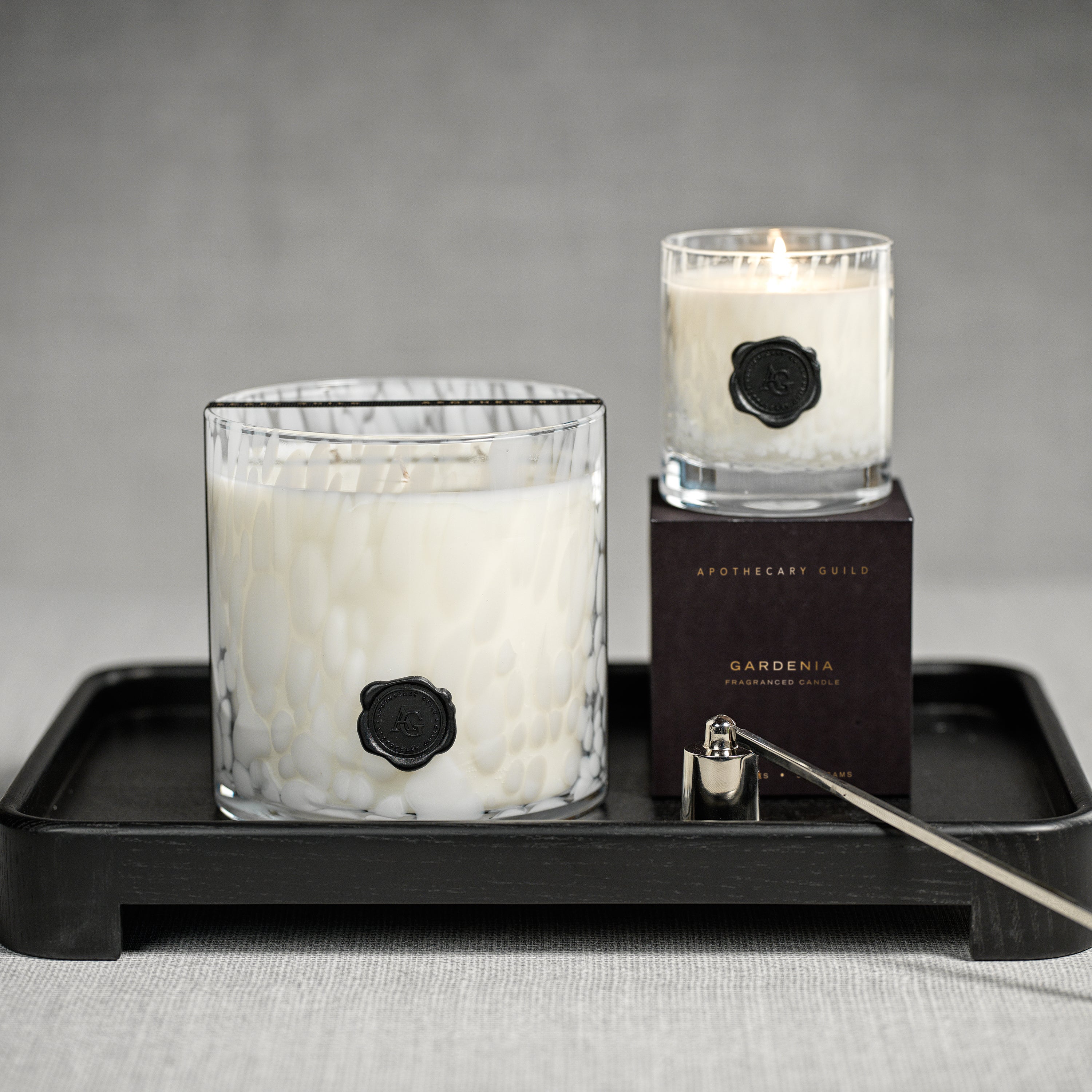 Image of Apothecary Guild Opal Glass Candle in Gift Box, Gardenia