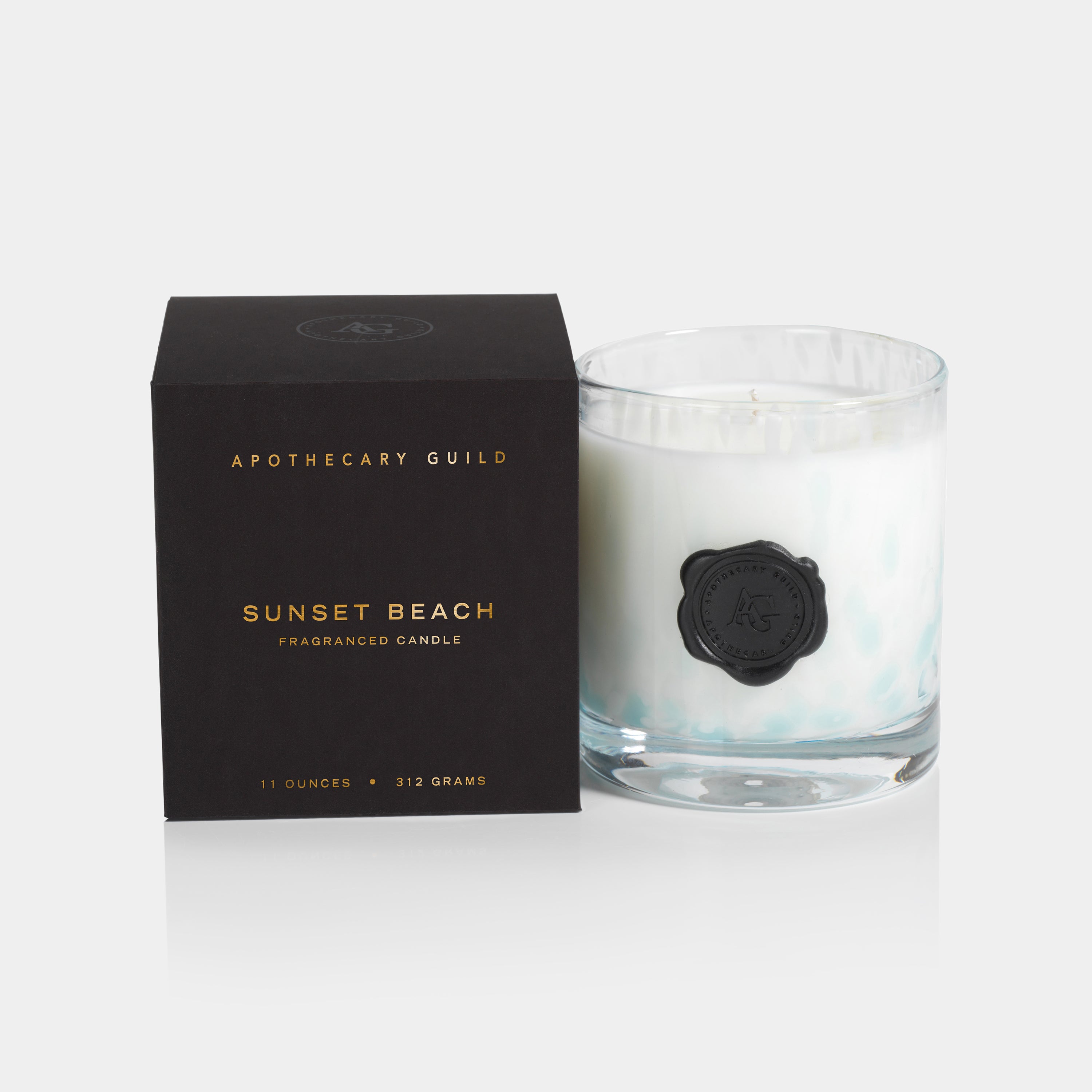 Image of Apothecary Guild Opal Glass Candle in Gift Box, Sunset Beach