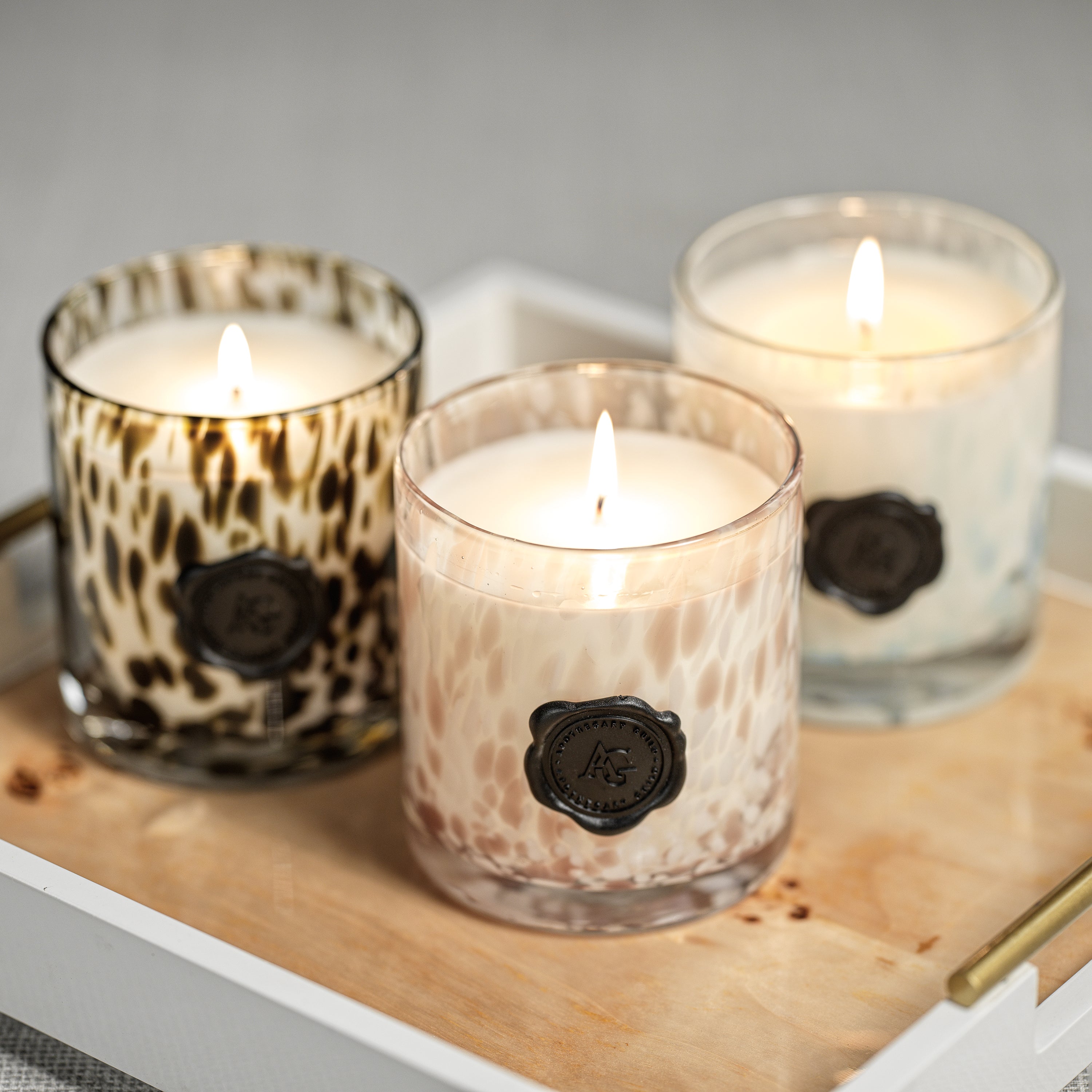 Image of Apothecary Guild Opal Glass Candle in Gift Box, Black Fig Vetiver